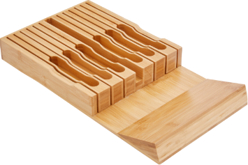 Bamboo In Drawer Bamboo Knife Block