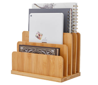 BAMBOO DESK FILE ORGANIZER